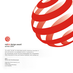 Сертификат за лучший дизайн и функционость выдан компании Oulin в 2010 году