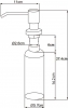Дозатор для мыла Oulin OL-401DS